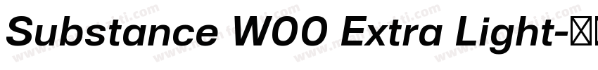 Substance W00 Extra Light字体转换